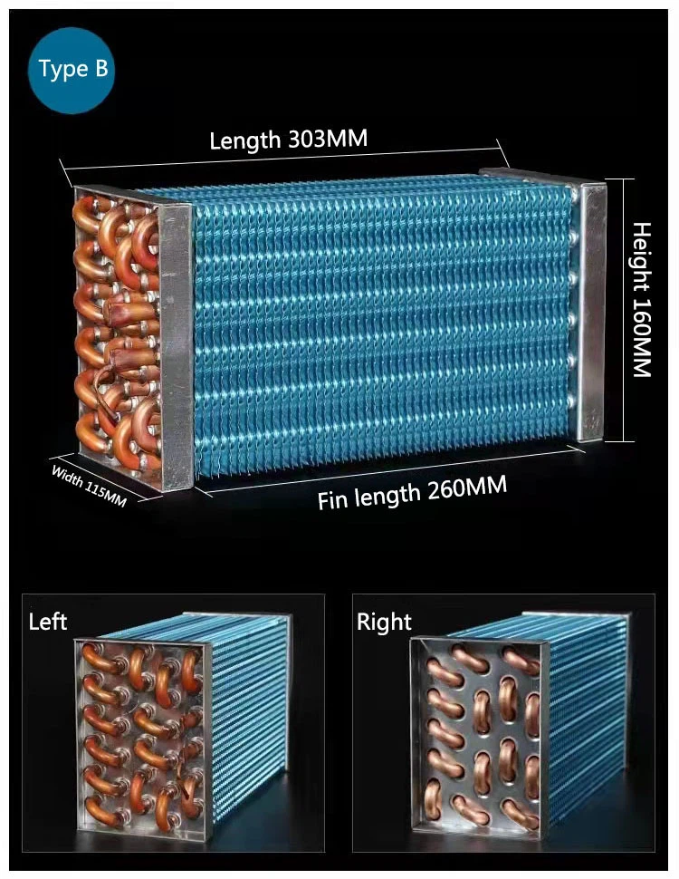 China Copper Tube Fin Condenser